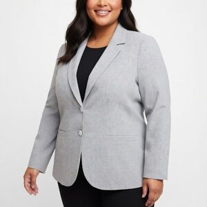 Calvin Klein Women’s Gray Blazer Suit Jacket - Size 16W
